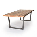 Rustic wood dining table