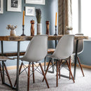 Rustic wood dining table