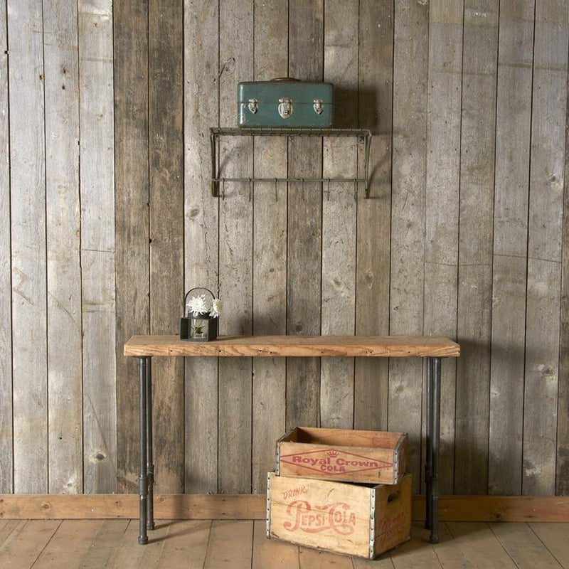 Modern Industry Reclaimed Wood Console Table 
