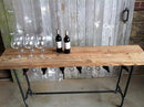 Modern Industry Wine Table and Rack
