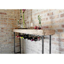 Modern Industry Wine Table and Rack