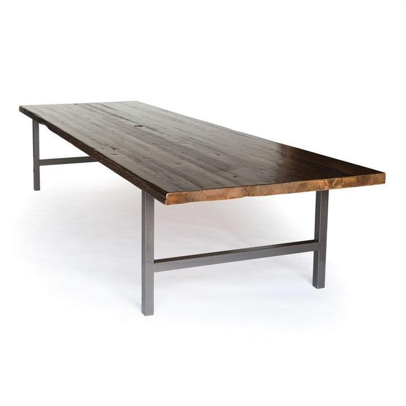 Wood and Steel Quick Ship Conference Table