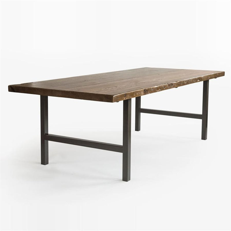 Wood and Steel Conference Table