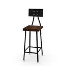 Chestnut reclaimed wood bar stools