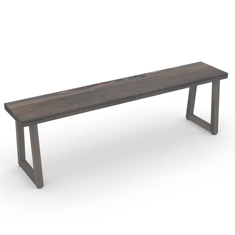 Grey Wood Rustic Reclaimed Wood Bench