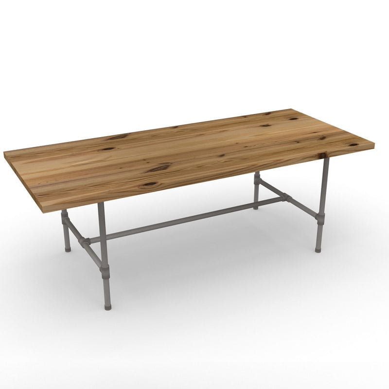 Modern Industry Reclaimed Clear Wood Dining Table