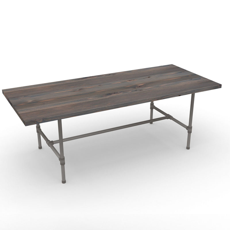 Modern Industry Reclaimed Grey Wood Dining Table