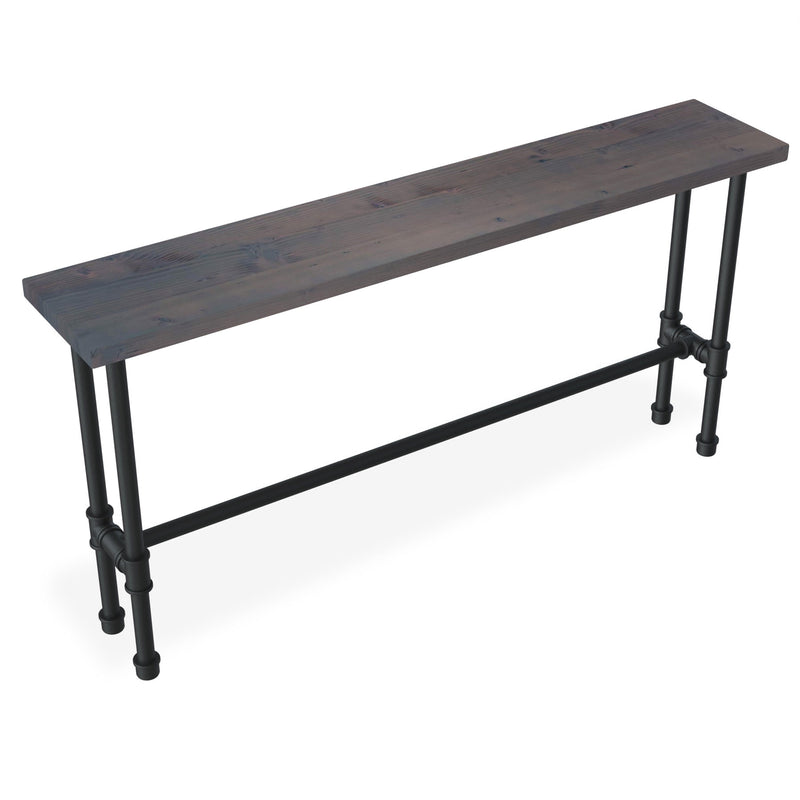 Grey Console table with crossbar