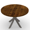 Intersections Antique Wood Round Meeting Table