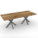 Clear Intersection Pedestal Conference Table