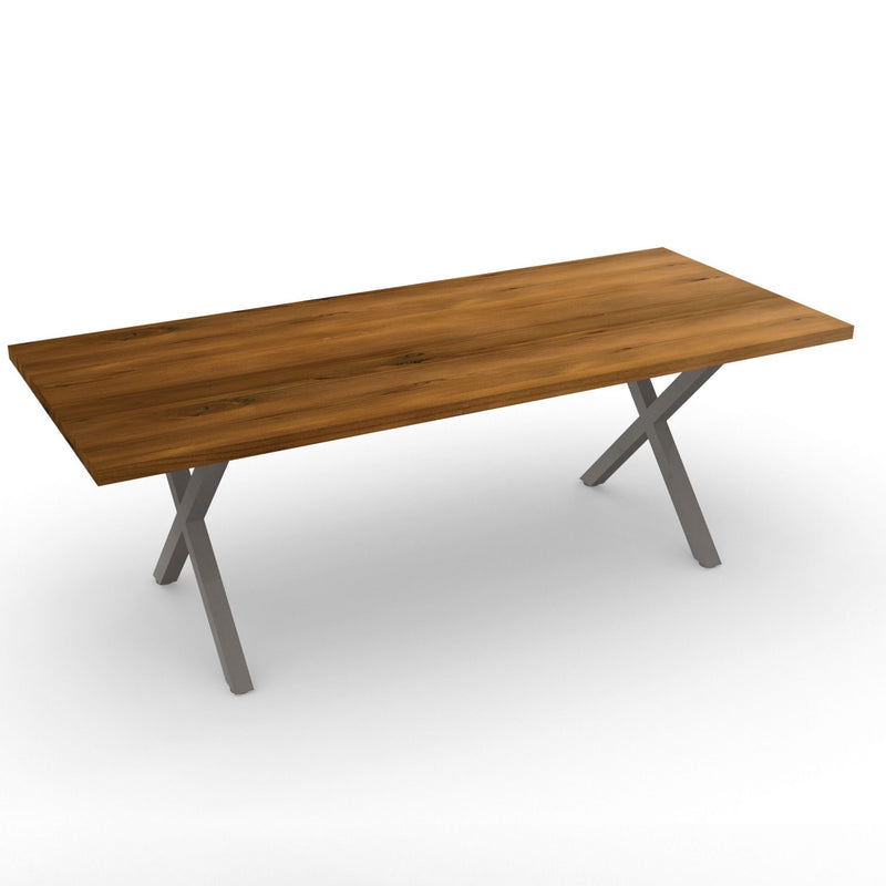 Modern X- Frame Bourbon Conference Table