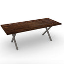 Modern X- Frame Chestnut Conference Table
