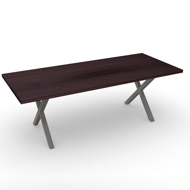 Modern X- Frame Walnut Conference Table