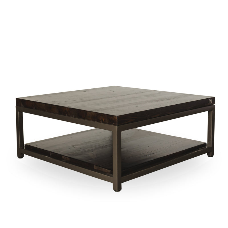 Sustainable Urban Wood and Steel Coffee Table