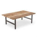 Urban Wood and Steel Coffee Table