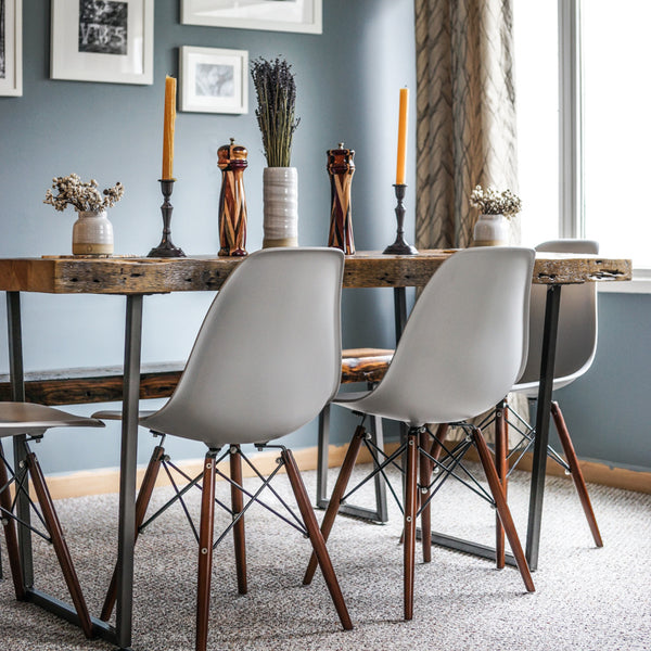 How to style a reclaimed wood dining table