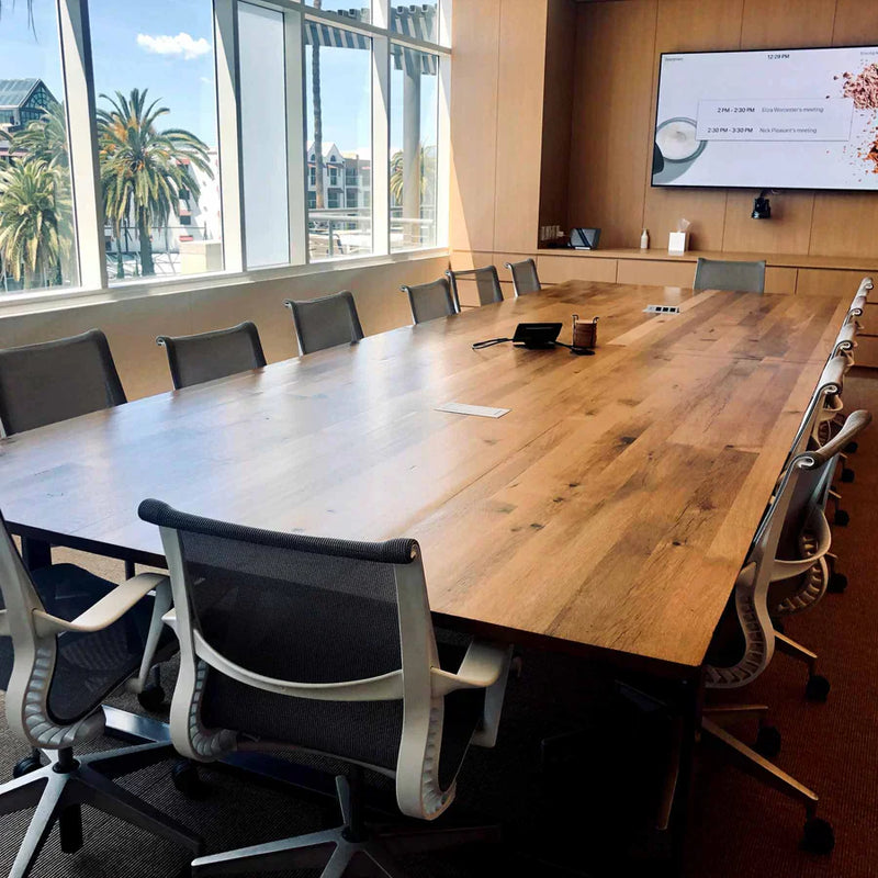 Interview Conference Table Elevate Your Workspace with Solid Wood Conference Room Tables