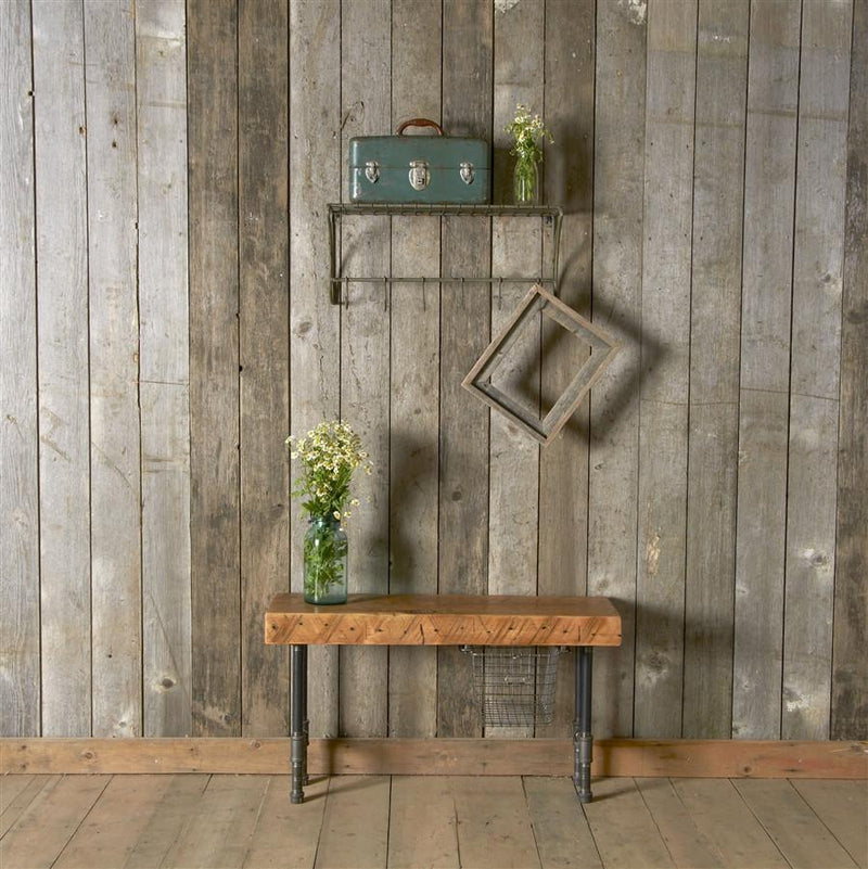 Modern Industry Reclaimed Wood Bench