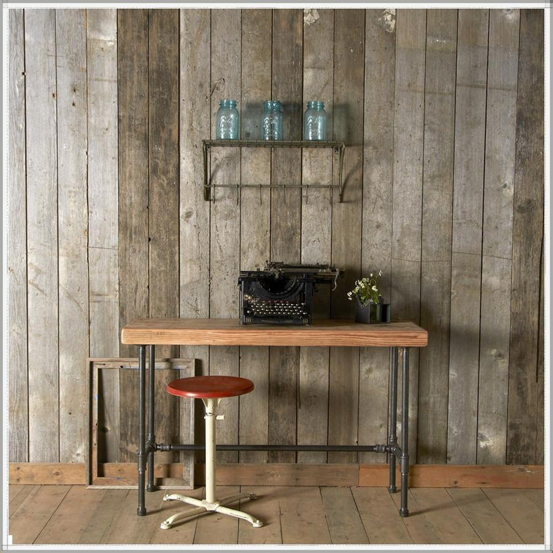Modern Industry Reclaimed Wood Desk | Industrial Solid Wood Desk ...