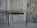 Modern Industry Wine Table and Rack