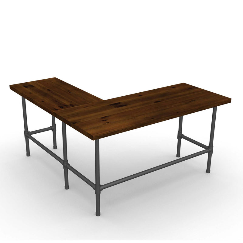 L shaped wood desks