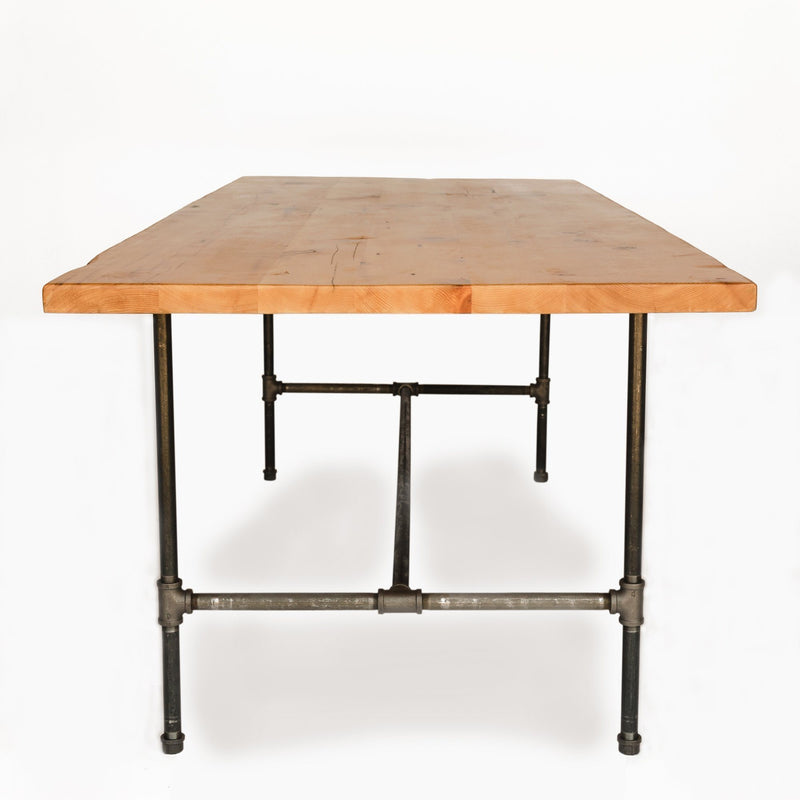Modern Industry Reclaimed Oil Wood Dining Table
