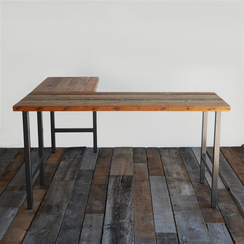 Urban Wood & Steel L Desk