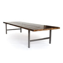 Urban wood and steel dining table