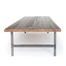 Urban wood and steel dining table