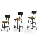 Urban design reclaimed wood bar stools