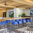 Urban Wood and Steel High Top Dining Table