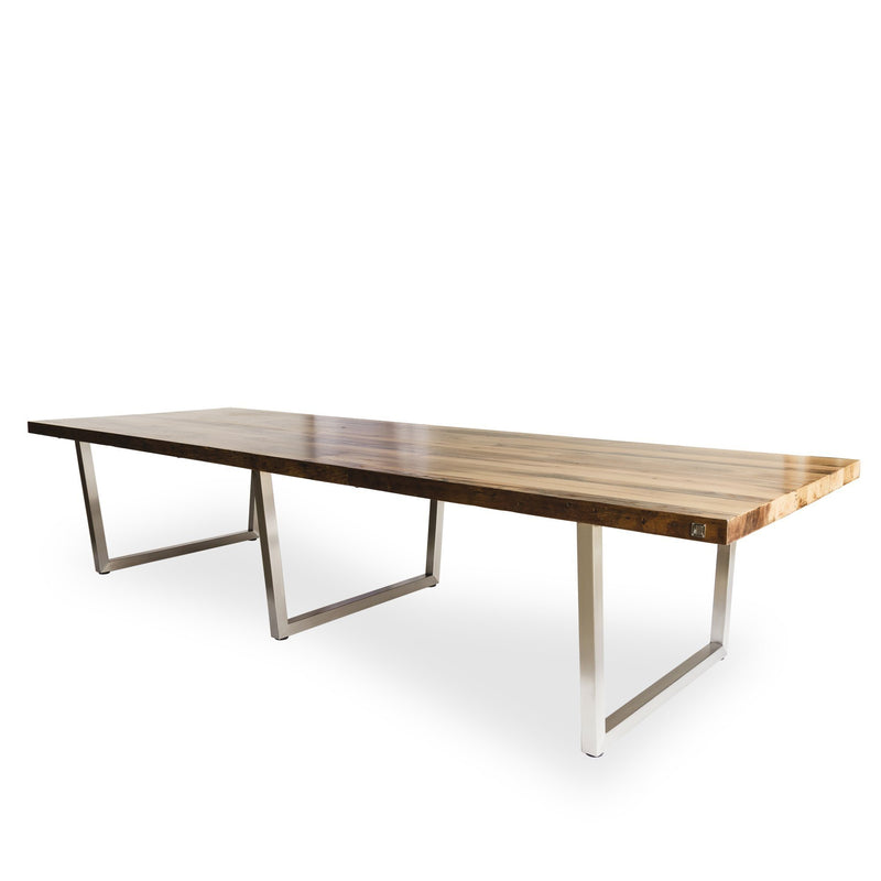 solid oak conference table