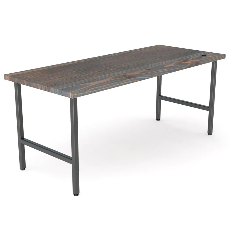 Urban Grey Wood and Steel Desk