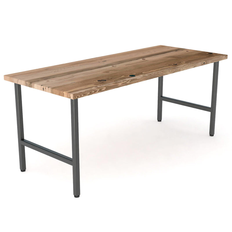 Urban Natural Wood and Steel Desk