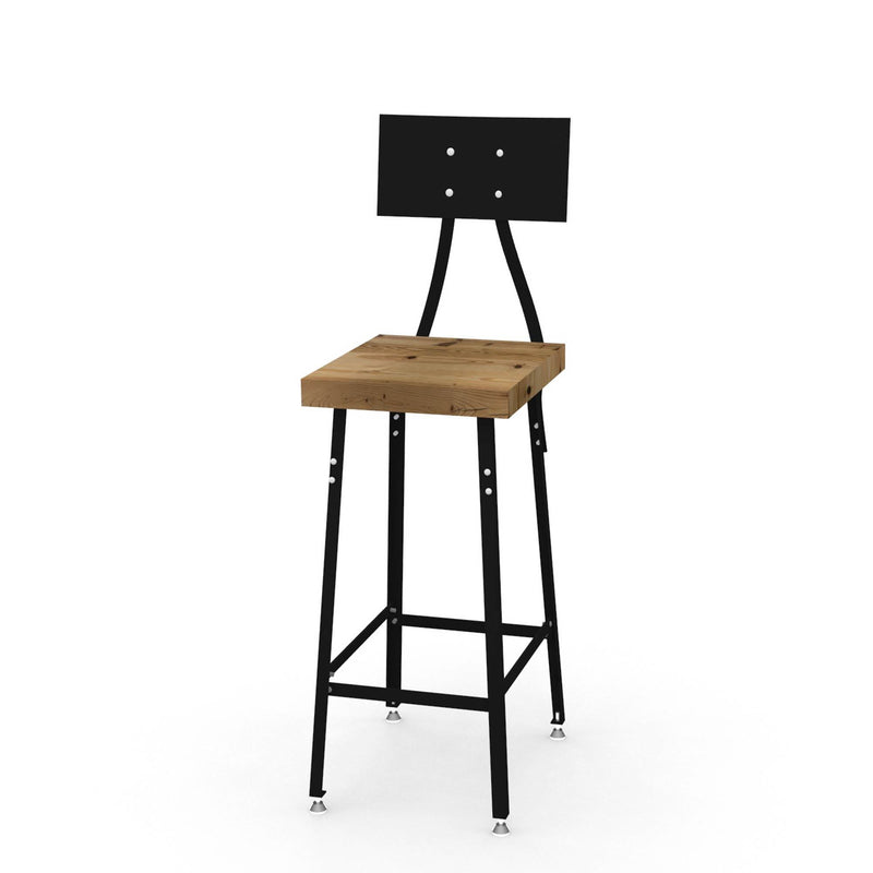 Clear Wood reclaimed wood bar stools