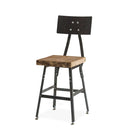 Urban design reclaimed wood bar stools