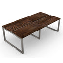 Standard Chestnut Latitude Double Desk for 4