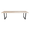 Reclaimed wood Clear dining table