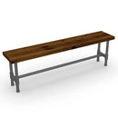 Antique wood modern bench