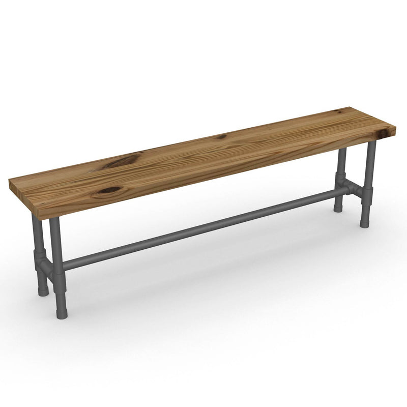 Clear wood modern bench