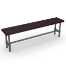Walnut wood modern bench