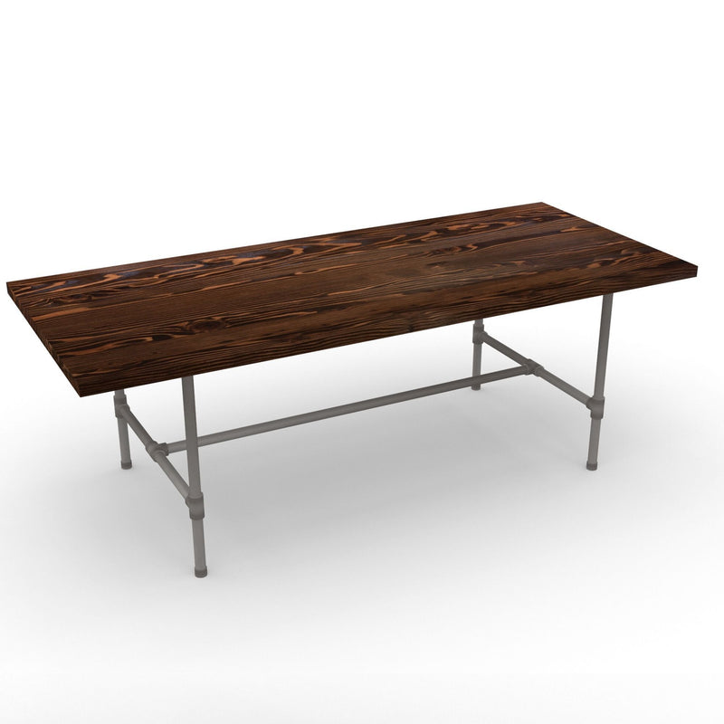 Modern Industry Reclaimed Chestnut Wood Dining Table