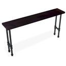 Dark walnut Modern Reclaimed Wood Console Table