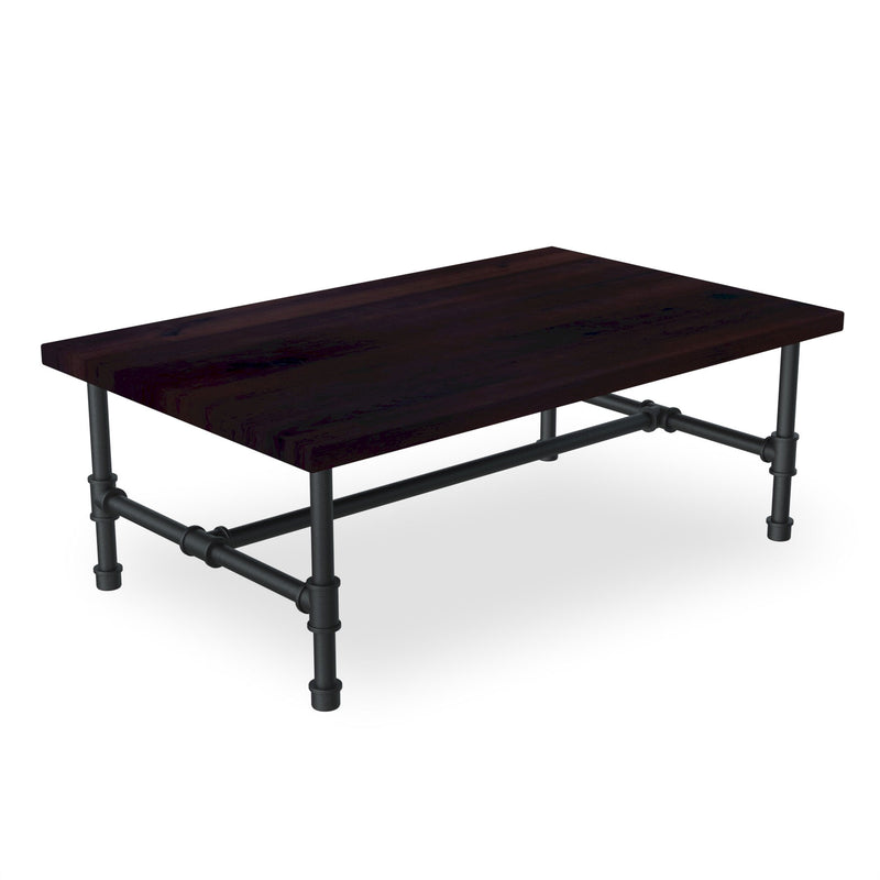 modern industry Dark Walnut Wood coffee table