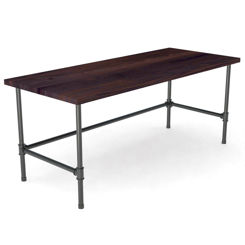 Modern Industry Reclaimed Darkwalnut Wood Desk