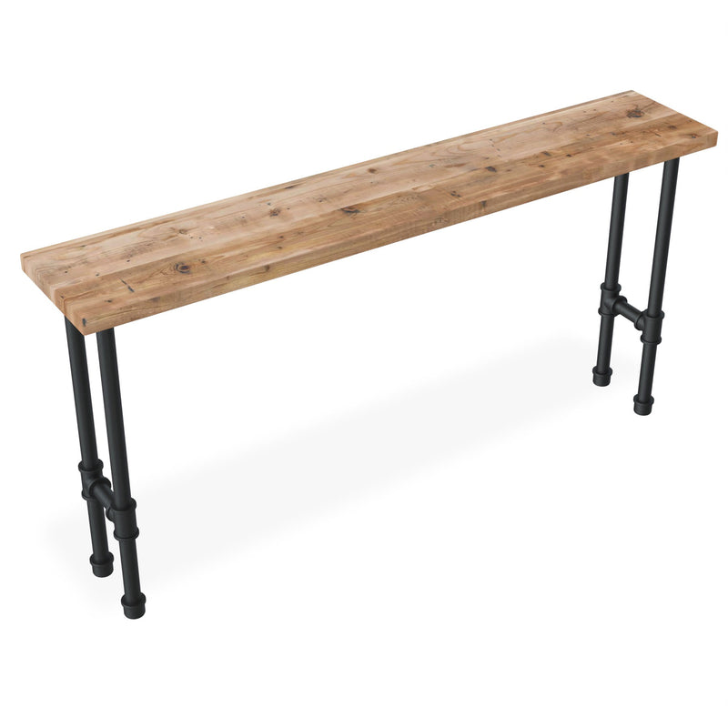 Natural Modern Reclaimed Wood Console Table