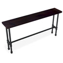 Dark walnut Console table with crossbar