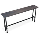 Grey Console table with crossbar