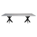 Grey Intersection Pedestal Conference Table
