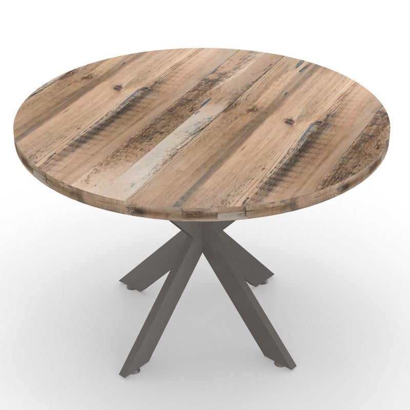 Intersections Natural Wood Round Meeting Table